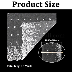3 ярд полиэфирная вышивка цветок сетчатая ткань&nbsp;DIY-GF0011-37A