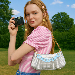 1 шт. непрозрачных акриловых витых цепных удлинителей для сумок&nbsp;PURS-PH0001-41A