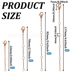 16 шт. Удлинитель цепи из нержавеющей стали 304&nbsp;STAS-TA0002-33RG