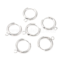 201 фурнитура для сережек-колец Huggie Hoop из нержавеющей стали&nbsp;LS-STAS-P283-01D-S