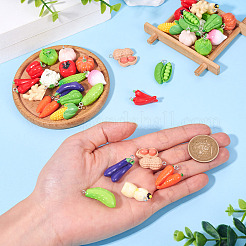 36 шт. 18 стиля подвески из смолы и железа&nbsp;RESI-TA0004-03