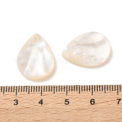 Натуральные белые бусины из ракушек&nbsp;SSHEL-F305-01A