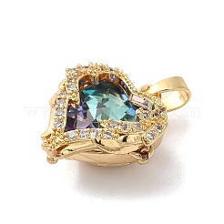 Стойки обшивки латунь микро проложить Циркон подвеску&nbsp;X-KK-U022-01G