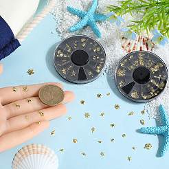 3 коробка кабошонов из сплава&nbsp;MRMJ-CP0001-51