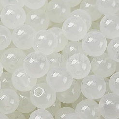 Стеклянные бусины с имитацией нефрита&nbsp;SEED-Z004-J8MM-05