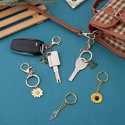 Брелок с подвесками из эмали из сплава 8 шт.&nbsp;KEYC-SW00003-02