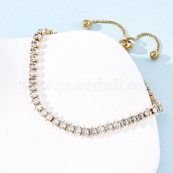 Теннисные браслеты из нержавеющей стали 304 с прозрачными кубическими циркониями&nbsp;BJEW-G754-03G-04