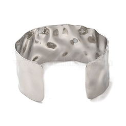 Некорневой текстурированный браслет-манжета из нержавеющей стали 304&nbsp;BJEW-Q773-05P