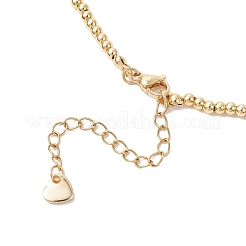 Латунный религиозный крест с подвеской в виде шариковой цепи&nbsp;NJEW-JN05395