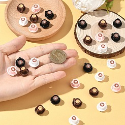 60 шт. 4-х цветные миниатюрные украшения из смолы кофе&nbsp;DOLL-YW0001-03