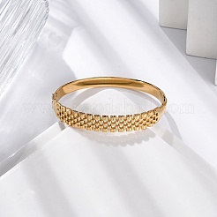 Ионное покрытие (ip) 304 нержавеющая сталь шарнирные браслеты для женщин&nbsp;STAS-Z114-08G