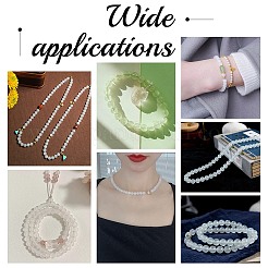 1 нить бусины из натурального селенита&nbsp;G-CA0001-78C