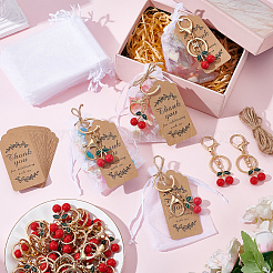 30шт. акриловые брелки-подвески в виде вишни&nbsp;KEYC-TW00001