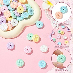 160шт 8 цвета непрозрачные акриловые бусины&nbsp;PACR-CJ0001-44