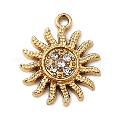 Подвески из нержавеющей стали 304 с микропаве из стразов&nbsp;STAS-G369-05G