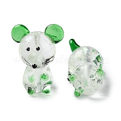 Светящиеся нити бус лэмпворк ручной работы&nbsp;LAMP-Z007-03C