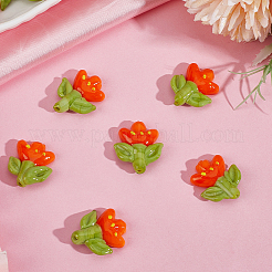 12шт ручной работы бусины лэмпворк&nbsp;LAMP-PA0001-03A