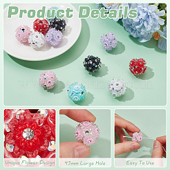 12шт 6 цвета бусины из полимерной глины ручной работы&nbsp;CLAY-PH0002-10