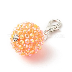 Подвеска со стразами из смолы ab-color украшает&nbsp;HJEW-JM00610