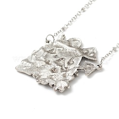 Ожерелье из эмалевого черепа с подвеской-грибом&nbsp;LS-NJEW-G056-01AS