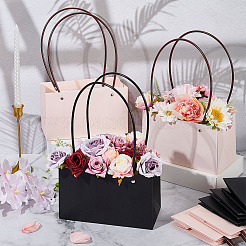 12 шт. двухцветные сумки-тоуты для хранения букетов из крафт-бумаги&nbsp;ABAG-BC0001-67