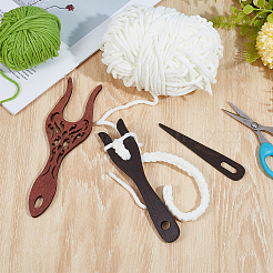 2шт 2 стиля деревянный вязальный станок плексер&nbsp;DIY-BC0015-94