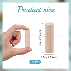 60 шт. палочки для поделок из бука&nbsp;DIY-NB0014-64