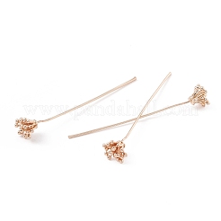 Латунные штифты в виде цветов&nbsp;KK-G413-04KCG