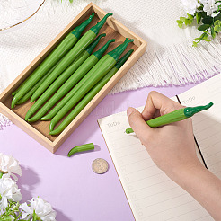 10 шт. пластиковая гелевая ручка в форме перца&nbsp;AJEW-TA0002-42A