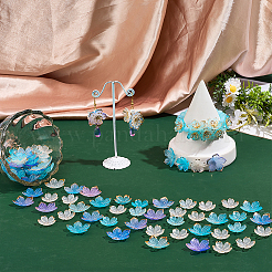 100 шт. 4 стиля прозрачных акриловых колпачков для бусин&nbsp;OACR-BM0001-09A