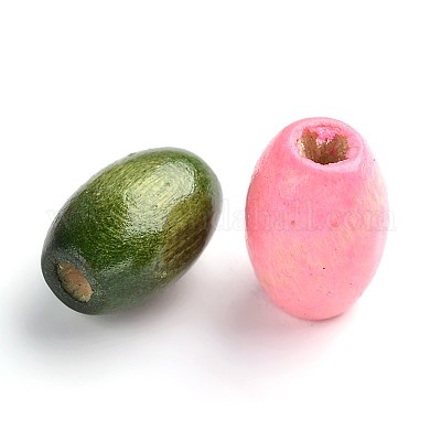 Натуральные деревянные бусы&nbsp;WOOD-W02KR-8x12mm-1