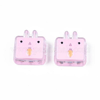 Прозрачные акриловые бусины&nbsp;LS-ACRC-S039-10F-1