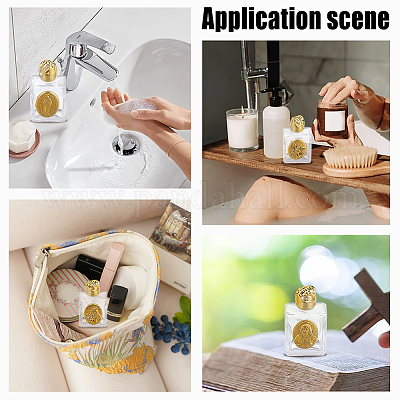 11 шт. 11 стиля религиозные прямоугольники прозрачное стекло пустые многоразовые бутылки&nbsp;AJEW-DR0002-23-1