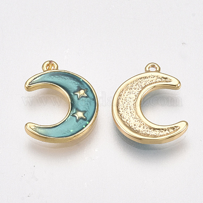 Латунь эмаль подвески&nbsp;KK-T038-531G-1