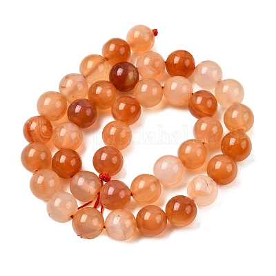 Природного сердолика нитей бисера&nbsp;G-N0006-10mm-17-1