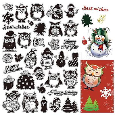 ПВХ пластиковые прозрачные штампы&nbsp;DIY-WH20037-007-1