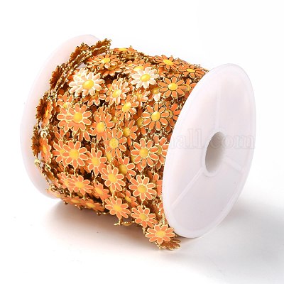 Звено цепи с эмалью из золотой латуни CHC-H103-06D-G-1