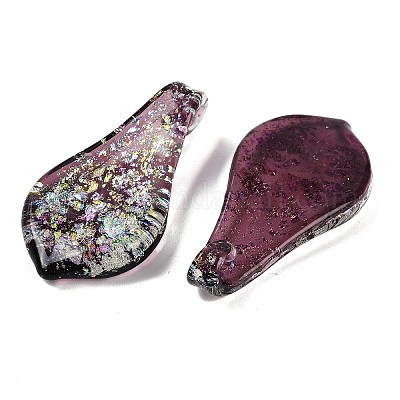 Lampwork большие кулоны&nbsp;FOIL-K003-01-1