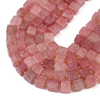 Природного кварца клубники нитей бисера&nbsp;G-G053-B27-01-1