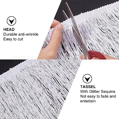 10 м полиэстеровой бахромы&nbsp;DIY-OC0011-45-1