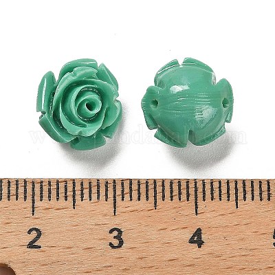 Резные бусины из синтетического коралла&nbsp;CORA-H003-01A-05-1