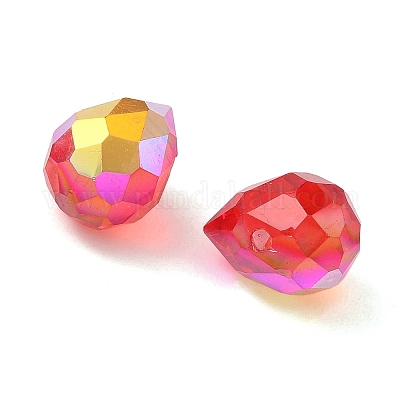 Гальваническим стеклянные бусины&nbsp;GLAA-K062-01A-FR09-1