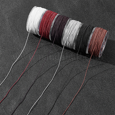 6 рулон эластичного шнура из полиэстера 6 цветов&nbsp;EC-NB0001-07-1