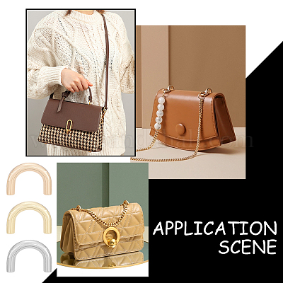 12 комплект 3-цветных пряжек-соединителей с D-образным кольцом для сумки&nbsp;FIND-WR0006-54-1