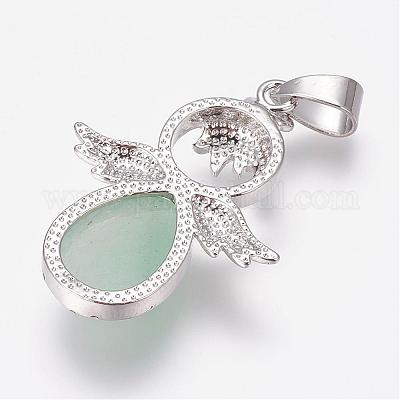 Естественный зеленый авантюрин подвески&nbsp;G-G651-A13-1