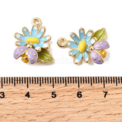 Подвески из эмали и сплава&nbsp;ENAM-I063-01G-02-1