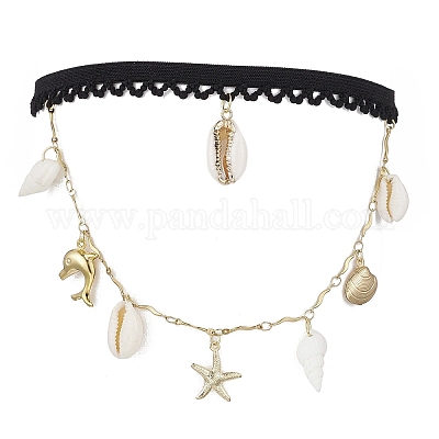 Цепочки на бедра и ноги из нержавеющей стали 304 с кисточками в виде морских звезд&nbsp;AJEW-AN00654-1