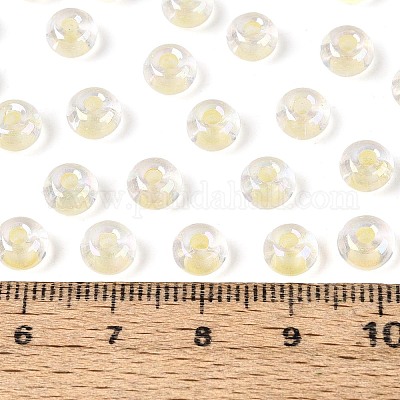 Внутри цветные прозрачные стеклянные бусины&nbsp;SEED-T009-01H-1