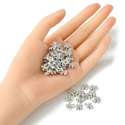 Сплавочные овальные бусины тибетского стиля &nbsp;FIND-YW0003-91-1