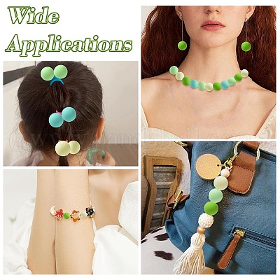 Прорезиненные стиль непрозрачной акриловые бусины&nbsp;LS-MACR-CJC0009-02C-1